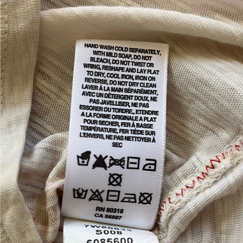 Lucky Brand Beige Peacock Top - Medium - Picture 6 of 6